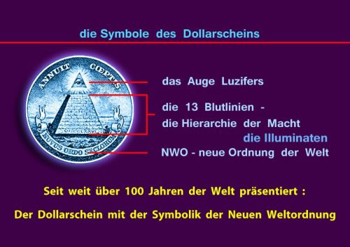 Der Dollarschein als Symbol der NWO